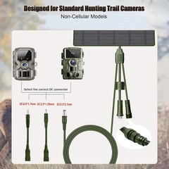 5W Solar Panel with 5200mAh Battery for Trail Cameras – Waterproof