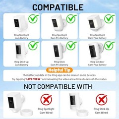 7W Solar Panel for Ring,Solar Charger Works for Ring, 3 Non-integrated Design
