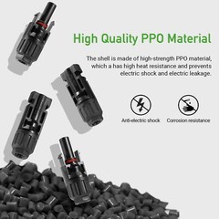 12PCS Solar Connectors with Spanners Male/Female for M-C4 Connector 6 Pairs