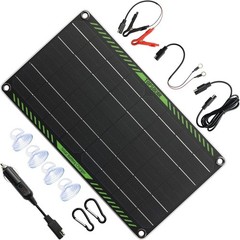 All-in-One 10 Watt Solar Battery Maintainer with Connectors