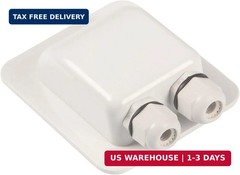 Waterproof ABS Double Cable Entry Gland for Solar Panels,Motorhomes,Caravans,Boa