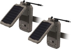 Sol-Pak 3000mAh Solar Battery Pack 2-Pack Adjustable T-Swivel Brackets Durable