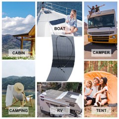 Waterproof Monocrystalline Lightweight Solar Panel 2pcs 130W (260W) for Curved