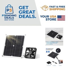 12W Weatherproof Solar Fan Kit for Greenhouses & Chicken Coops – Eco-Friendly