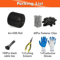 🔝6inx50/100/120 FT 1/2″PVC Coated Solar Panel Bird Guard,Critter Guard Wire Mes