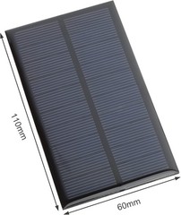 5V Micro Solar Panels, 10PCS 5V 200MA Solar Cells Kit 110mmx60mm