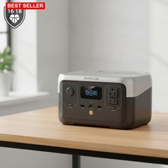Portable Power Station 256Wh 600W Solar Generator Compact Lightweight Camping…