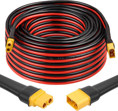 XT60 Extension Cable 50FT, 10AWG Tinned Copper Wire with XT60 Male to Female Con