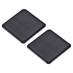 2Pcs 2V 0.32W 160mA Mini Polycrystalline Solar Panel 2×2″/50x50mm