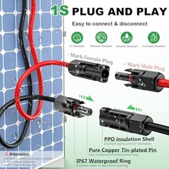 Solar PV Wire 10AWG 100ft Oududianzi Extension Cable