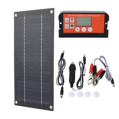 15W Monocrystalline Solar Panel Kit 18V 600W Power MPPT Controller For 12V RV