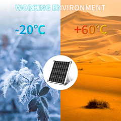 25W 18V Solar Battery Charger, Waterproof Solar Panel Trickle Charger, Flexible