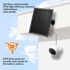 8W Solar Panel for Nest Camera – 2 Pack, Waterproof, Fast Charging, Easy Install