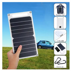 30W Solar Panel With USB Waterproof Outdoor Hiking And Camping Portable Battery