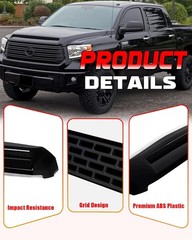 Hood Molding Compatible with 2014-2021 Toyota Tundra Hood Scoop Gloss Black F…