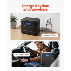 LiFePO4 Backup Power: 1800W, 1008Wh, 9 Ports