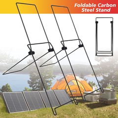 2Pcs Solar Panel Mounting Bracket Quick Angle Adjustment Metal Hardware Foldable
