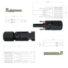 20 Pairs 30A Male Female M/F DIY Solar Panel Wire Cable Connectors Waterproof
