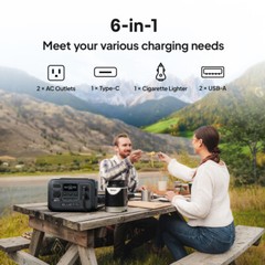 BLUETTI AC2A 300W 204Wh Portable Power Station Generator for Camping Backup