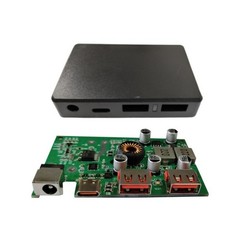 Portable Solar Voltage Regulator with Dual USB Charging Ports for Outdoor Use
