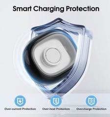 Charging Case for Oura Ring Gen 4 & 3 Charger, 2000mAh Portable Travel Black