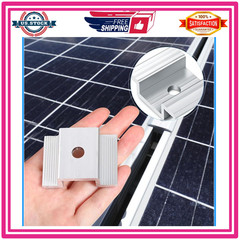 100x Solar Panel Mid Clamps 27mm Aluminum Brackets for Solar Mounting System