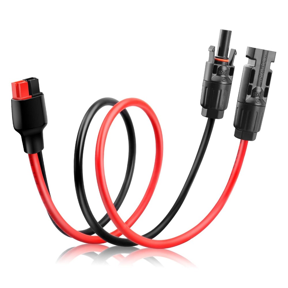 PAEKQ 10AWG Solar Panel to Anderson Connector Adapter Extension Cable,1.6FT