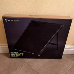 Goal Zero Boulder Monocrystalline 50 Watt 50W Solar Panel Black * NIB NEW!