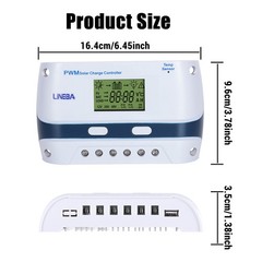 100A Solar Charge Controller 12/24/48V Battery PV Regulator Auto Focus Tracking