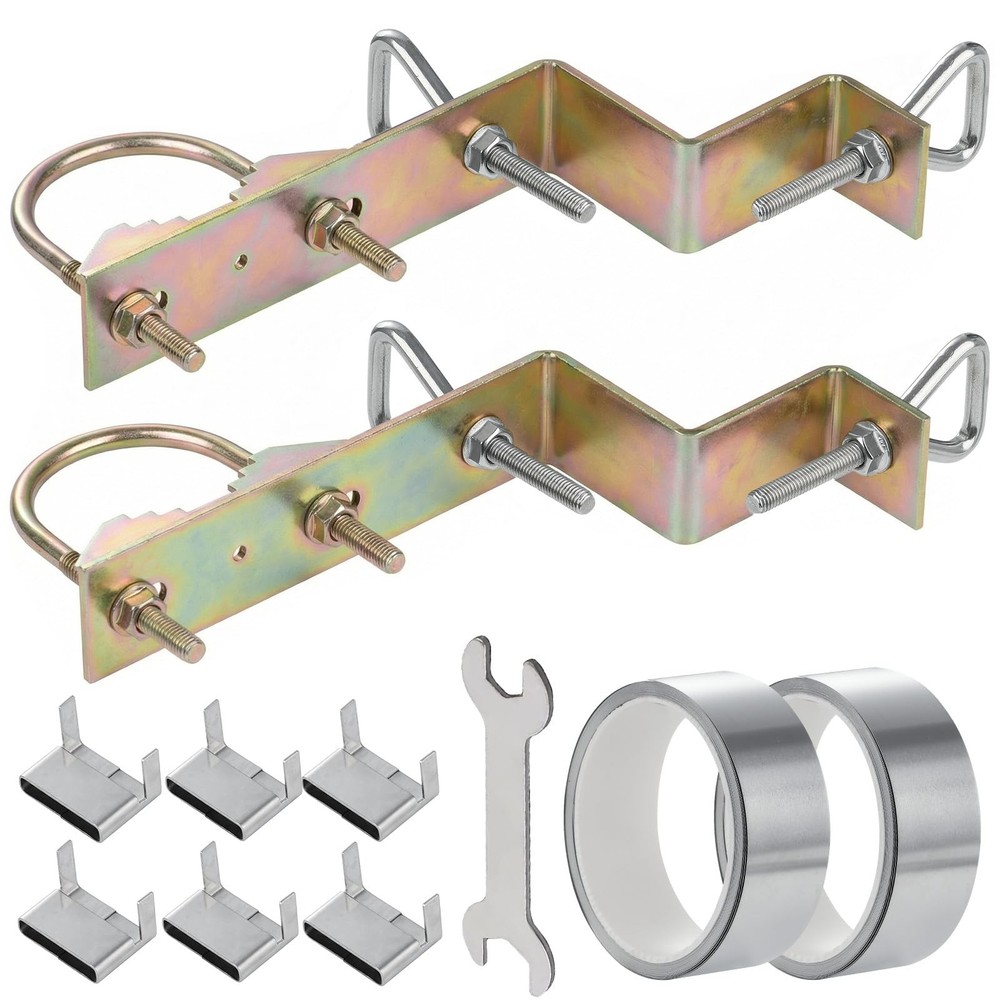 HEVIDUBANA 2 Sets Z-Type Chimney Mount Bracket