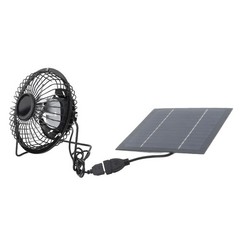 Solar Panel Powered Fan Eco Friendly Cooling For Greenhouse