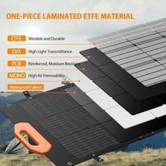 100W Solar Panel 21.5V Portable Foldable Solar Panel 24% High Efficiency W/ Fast