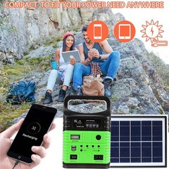 Sistema De Generador Solares Electrico Portatil USB Rechargeable Con Panel Solar