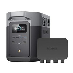 Portable Power Station DELTA 2 Max, 2400W LFP Solar Generator in 1 Hr, 2048Wh