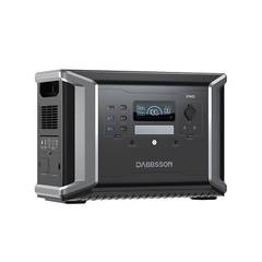 Dabbsson Power Station 1382Wh 2400W Solar Generator+210W Solar Panel Home Backup