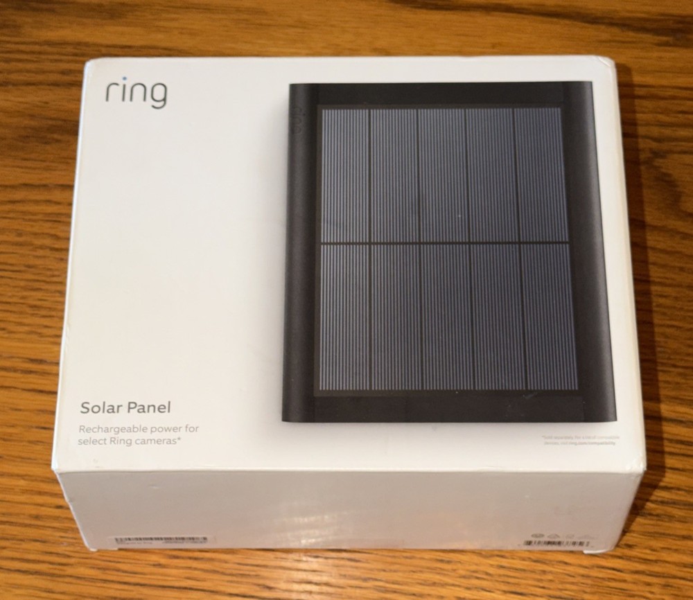 Ring Solar Panel 2nd Gen for Select Ring Security Cameras 4w – Black – NEW