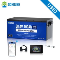 DC HOUSE 36V 100Ah Battery Bluetooth app Lithium Lifepo4 Monitor Metal Case RV