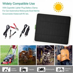 20W Solar Panel 12V Trickle Charger Battery Charger Kit Maintainer Boat RV Car