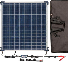 Solar 60W Travel Kit, TM523-6TK, 6-Step 12V 5A Weatherproof Solar Battery Saving