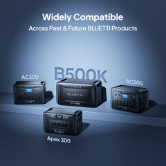 BLUETTI B500K 5120Wh Power Station Smart Expansion Battery for Apex 300 Backup