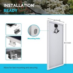 Robust 200W Solar Panel Kit with 30A Controller – Ideal for Off-Grid Adventures
