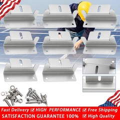 4/8 PCS Solar Panel Z Bracket Mounting Mounts for RV Boat Roof Wall Heavy Duty