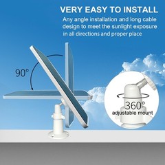 Solar Panel for SimpliSafe Outdoor and Series 2, Waterproof Solar Charger for…