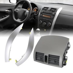 Center Dash A/C Outlet Vent Panel Kit Compatible with Corolla 2008-2013 | With