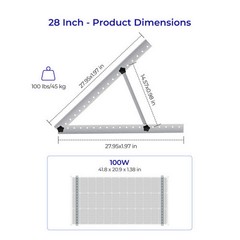 Renogy RNG-MTS-TMB CORE Adjustable Solar Panel Tilt Mount Brackets
