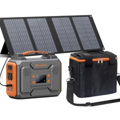 40W Solar Panel 300W Generator Portable Camping AC Outlet