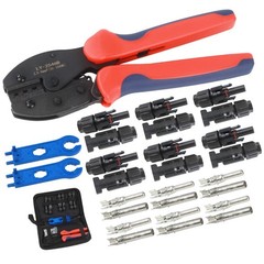 Solar Crimping Tool Kit LY-2546B Crimping Pliers with Male Female Solar Cable…