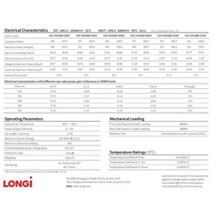 New LONGi BiFacial 400W 108 Half-Cut M10 Cells Black Frame 30mm Solar Panel