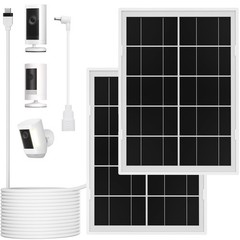 2-Pack 7W Solar Panel Charger for Ring Stick Up Cam & Spotlight Cam Plus/Pro – 1