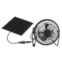 Solar Panel Powered Fan Eco Friendly Cooling For Greenhouse
